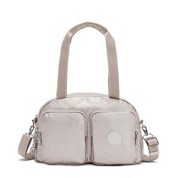 Kipling Cool Defea Metallic Schoudertassen Beige | BE 1396YX